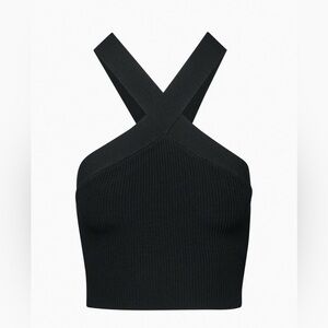 Aritzia Babaton Sculpt Knit Criss Cross Cropped Tank